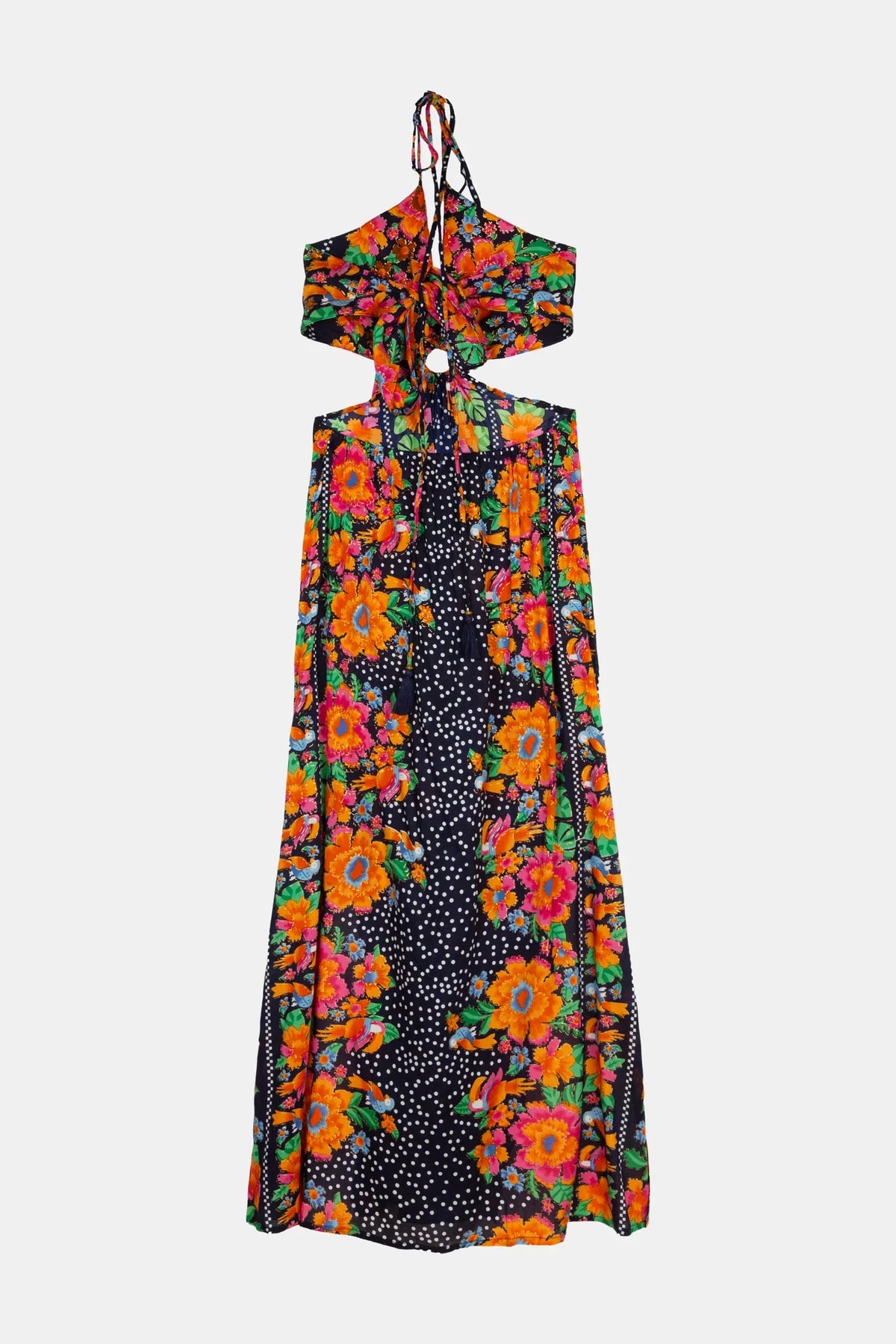 Long cut dress Hawaii negro