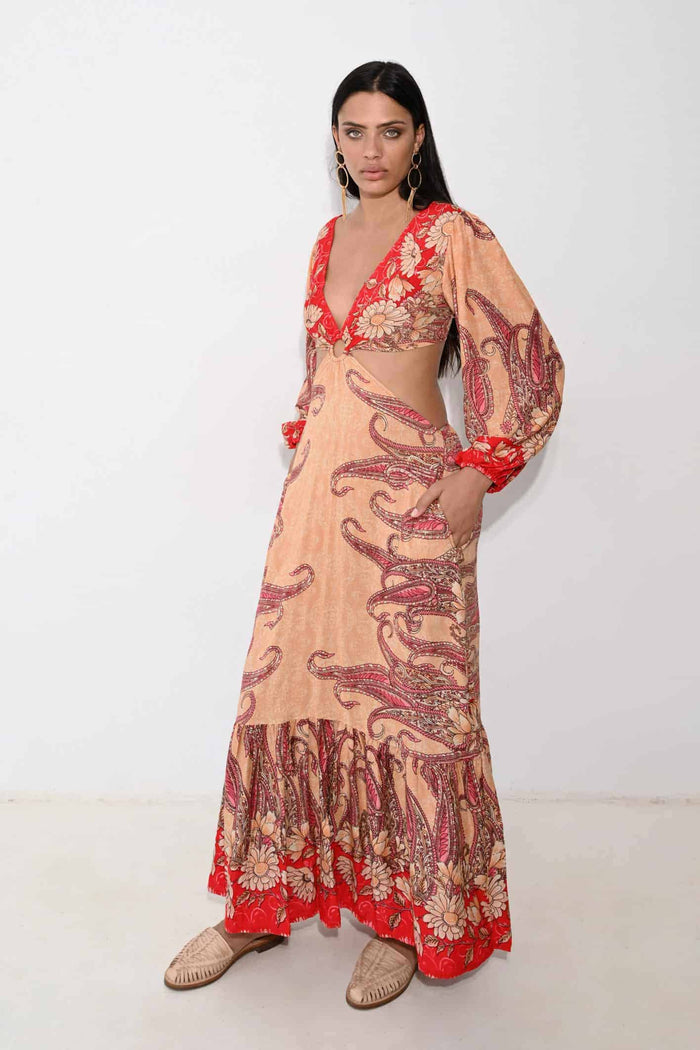 Long Dress oasis Orange