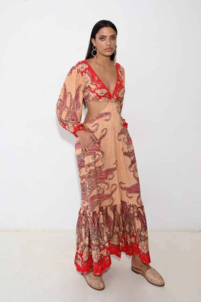 Long Dress oasis Orange