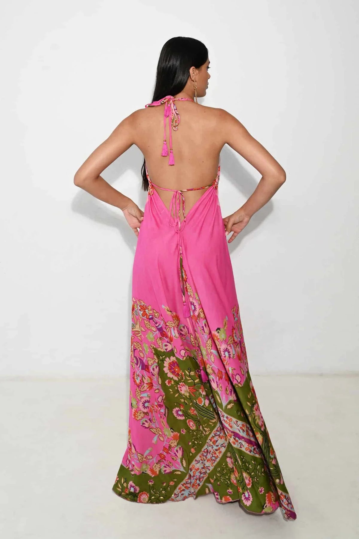 Long Dress Lucia Pink Flower