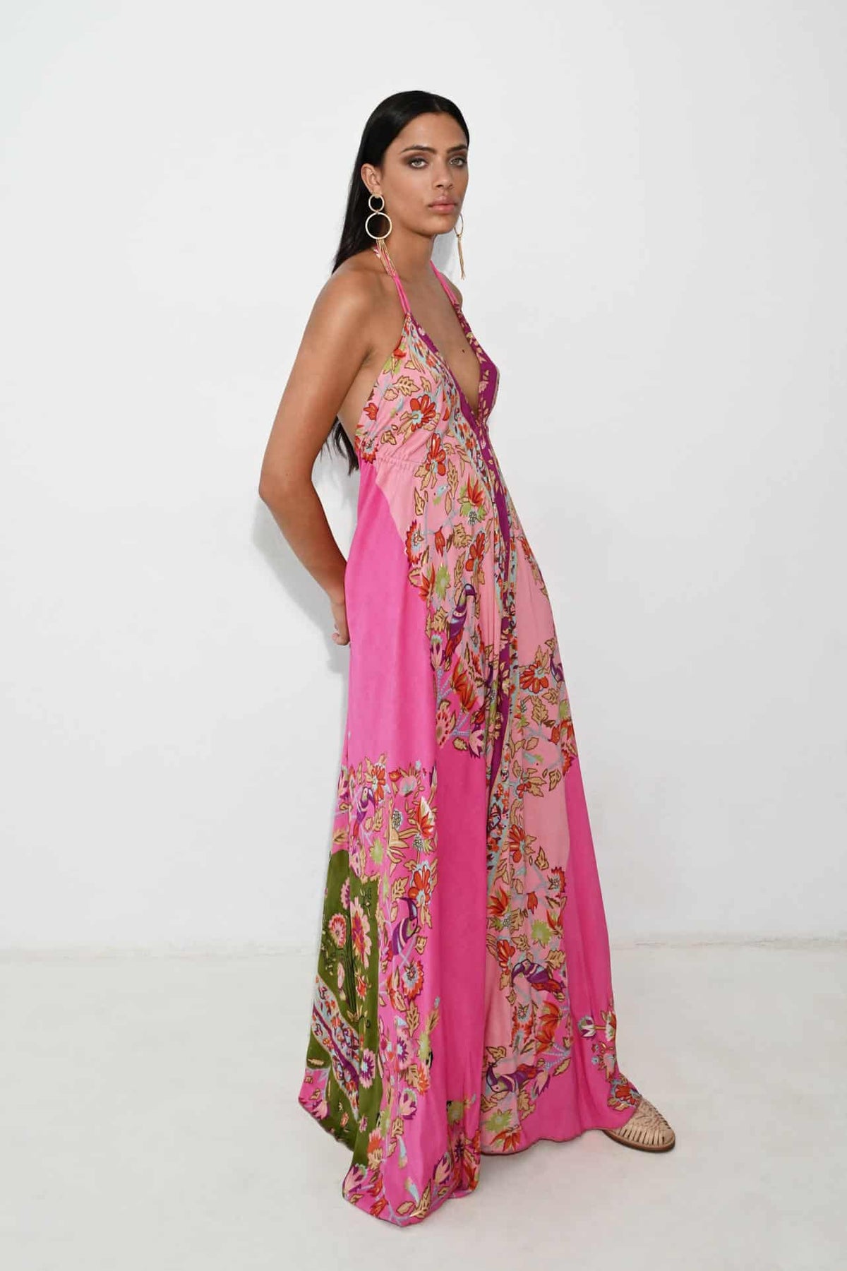 Long Dress Lucia Pink Flower