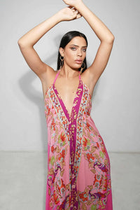 Long Dress Lucia Pink Flower