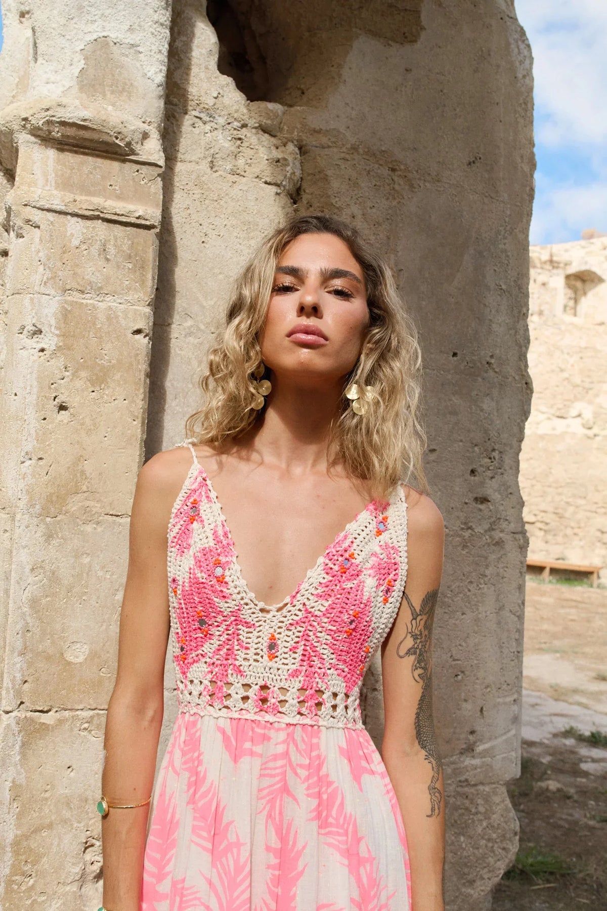 Long Dress Nilo Rosa
