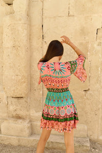 Short dress Goa rosa