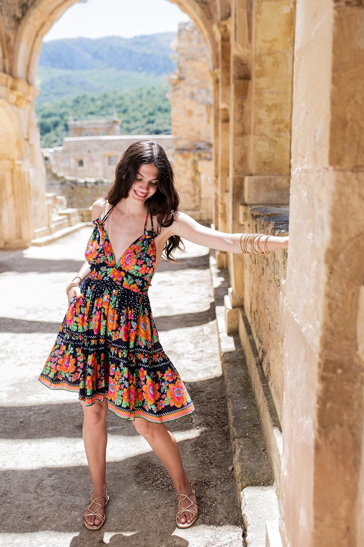Short dress Hawaii black