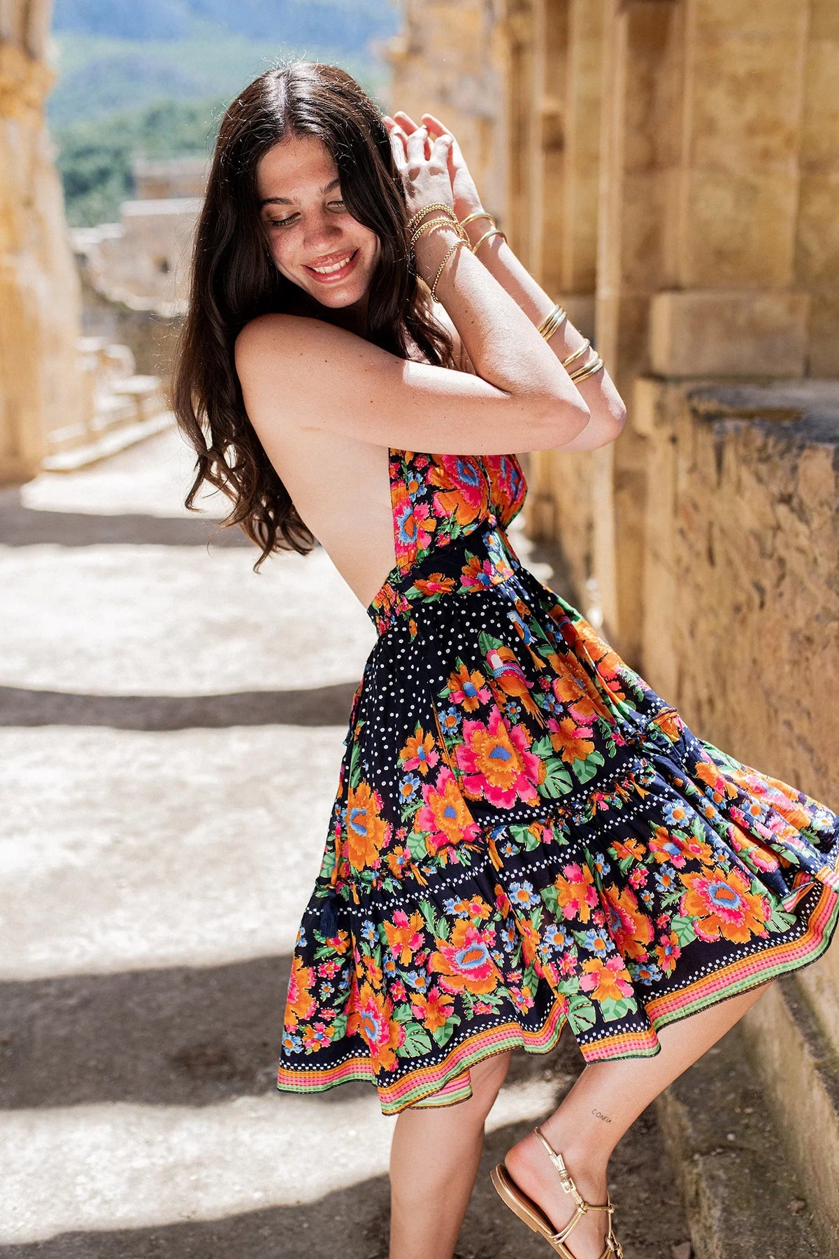 Short dress Hawaii black