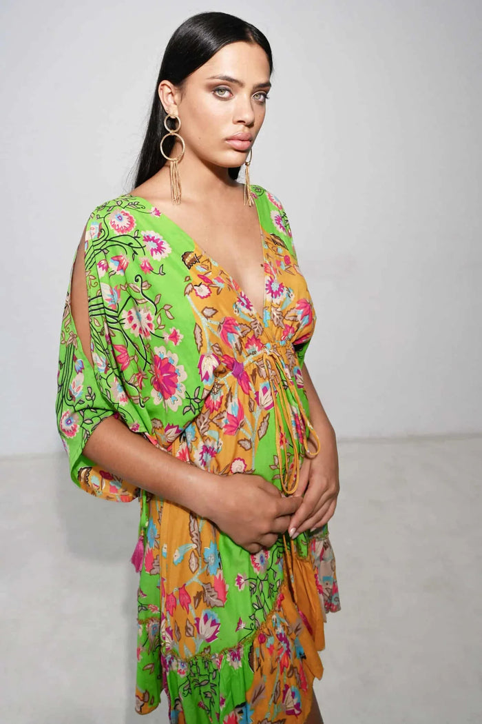 Short dress Marrakesh star green