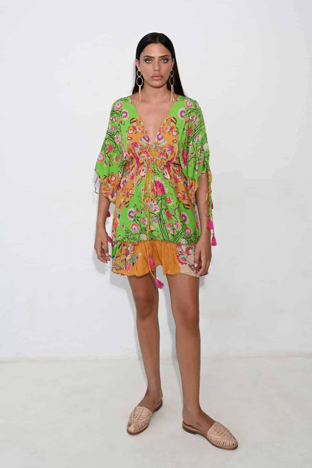 Short dress Marrakesh star green